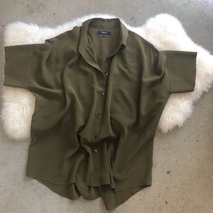Madewell Silk Button Down Blouse